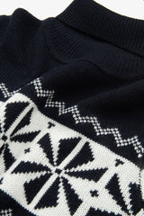 Christmas blue turtleneck sweater