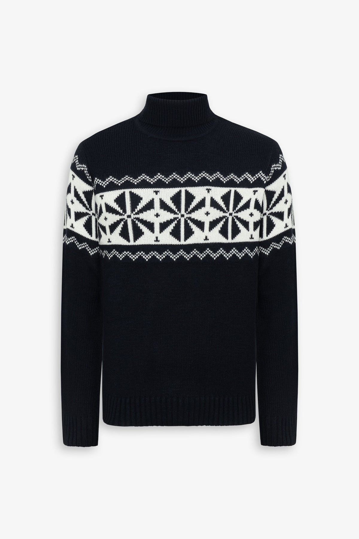 Christmas blue turtleneck sweater