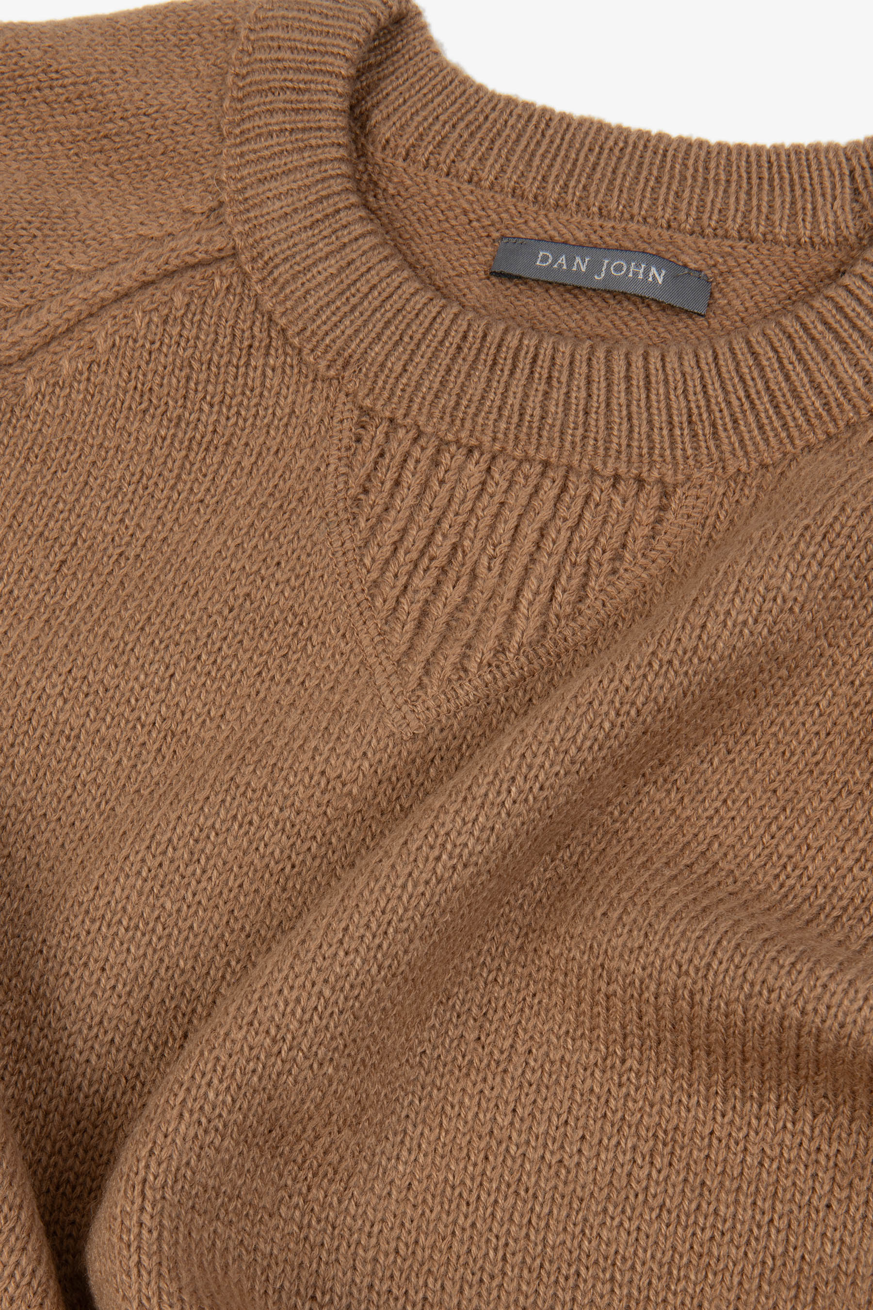 Camel lambswool raglan sweater
