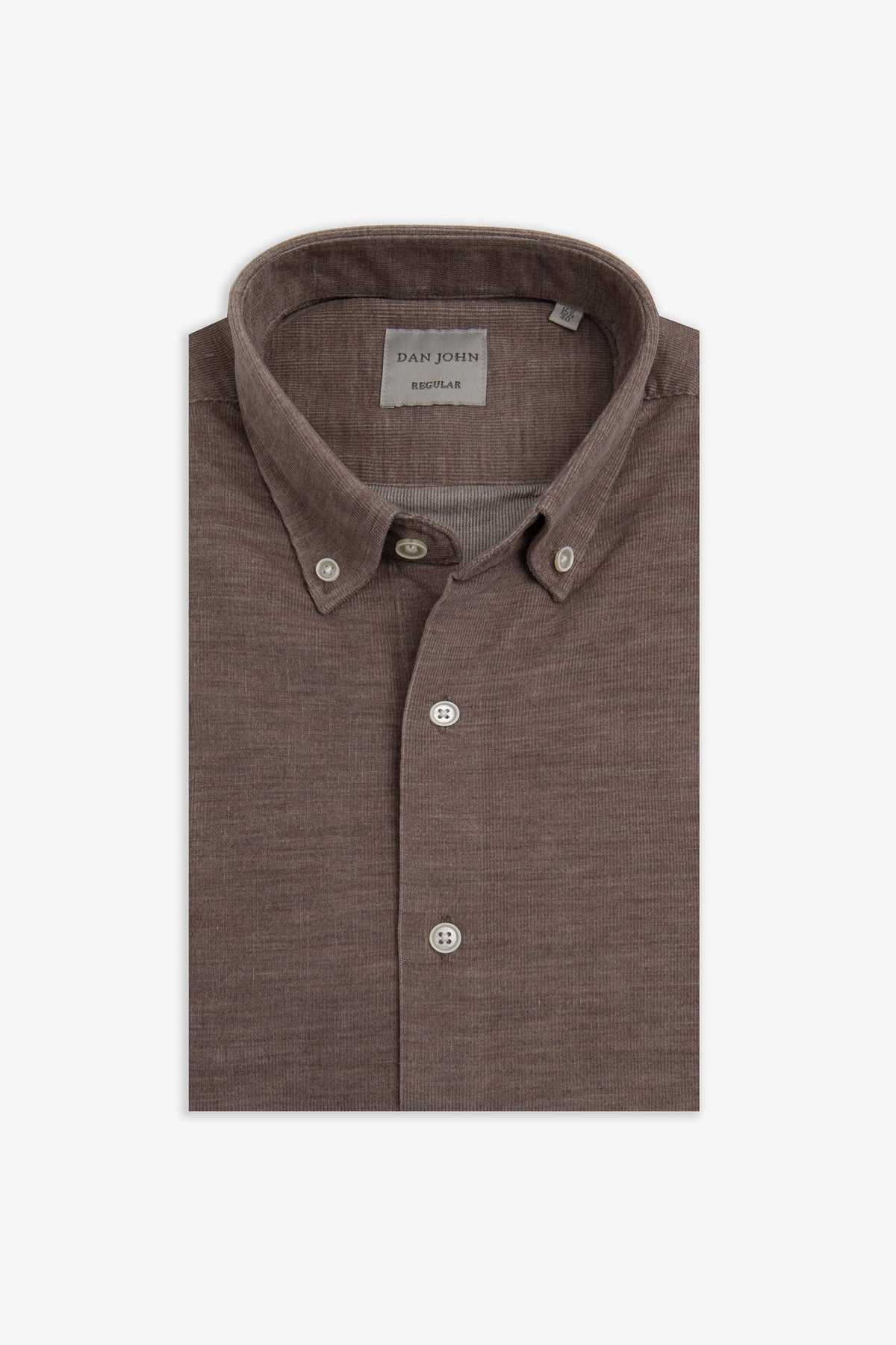 Camicia in velluto tortora-Dan John