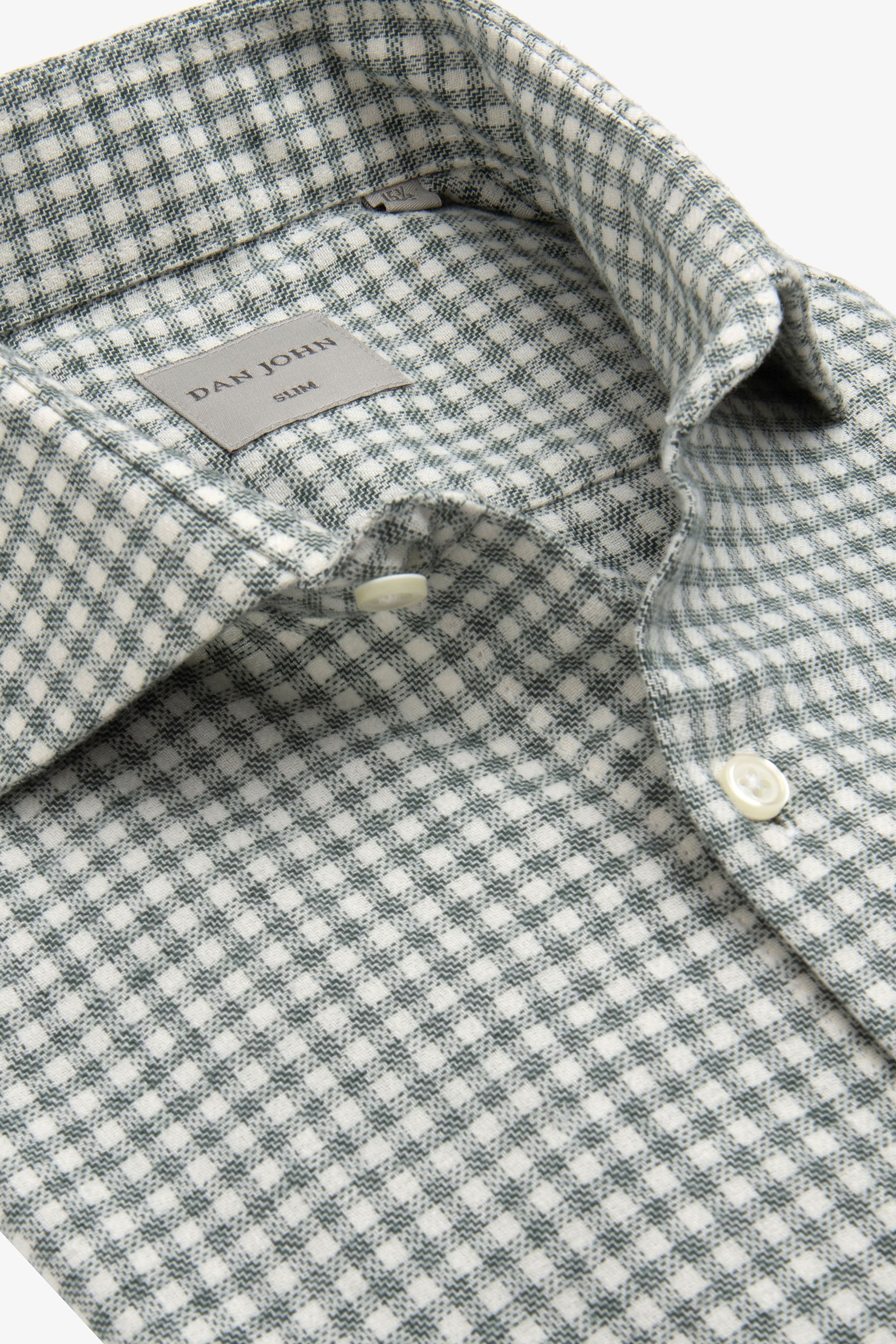 Sage vichy flannel shirt