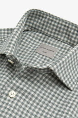 Sage vichy flannel shirt