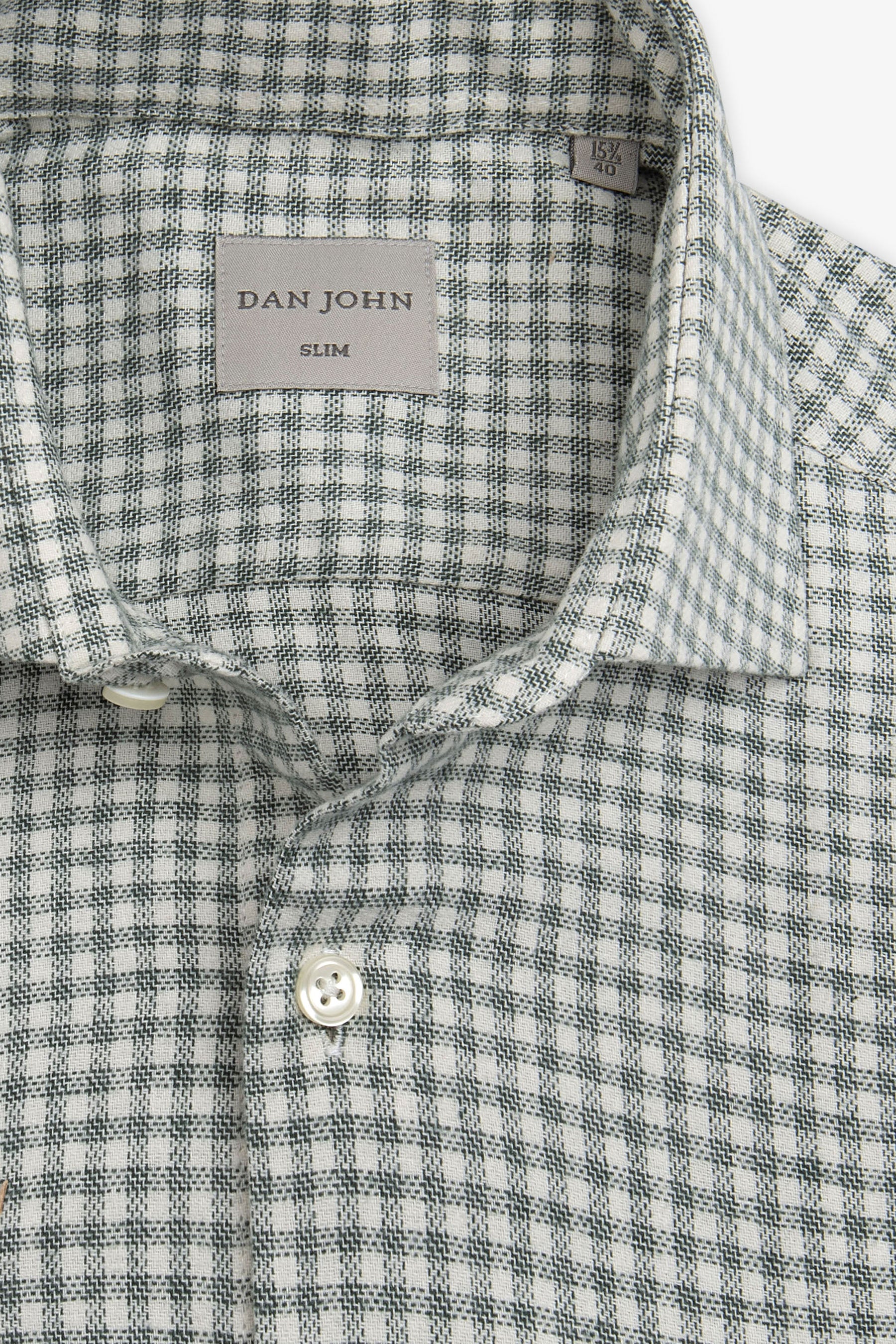 Sage vichy flannel shirt