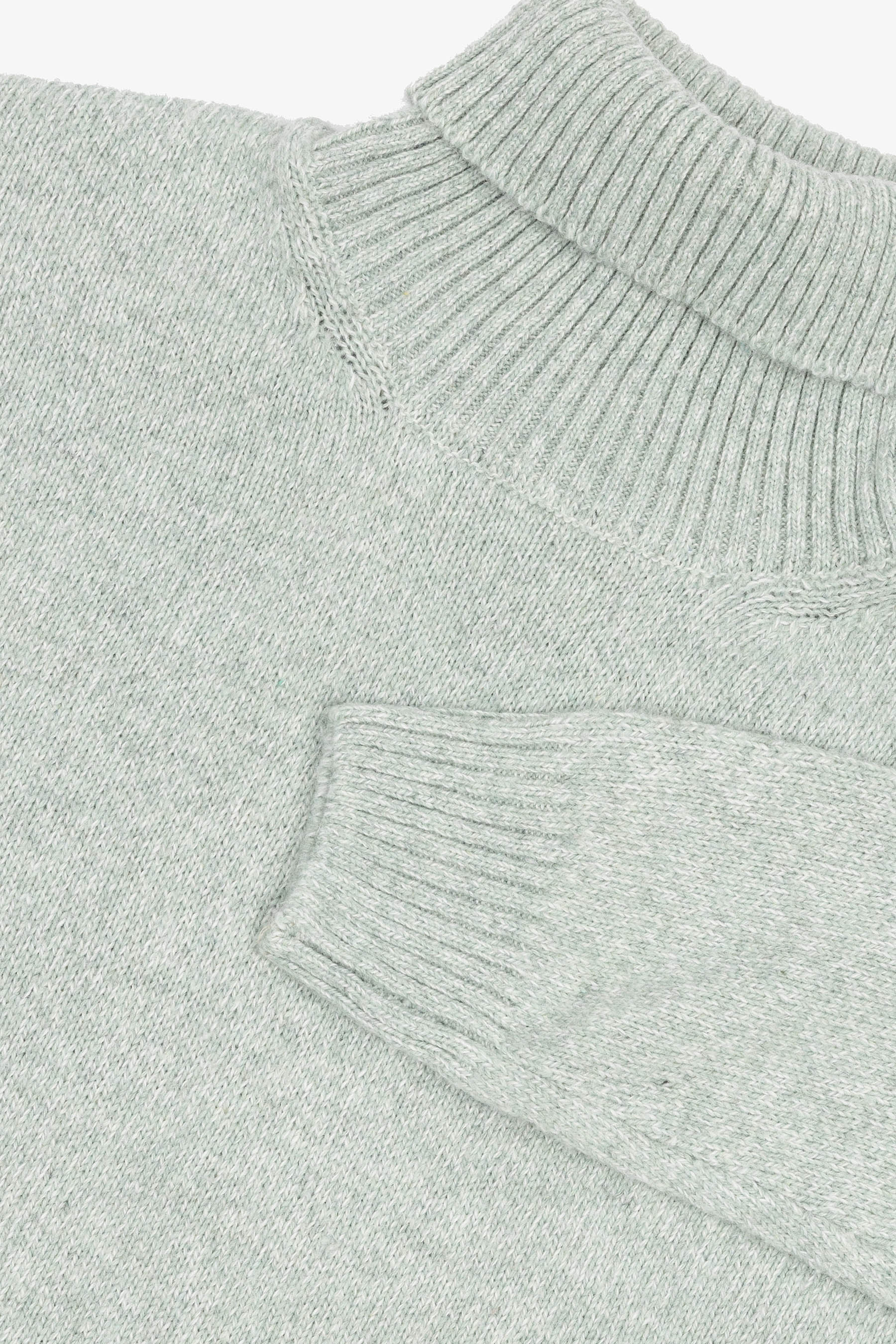 Maglia dolcevita moulinè salvia-Dan John