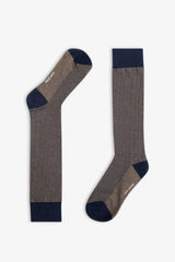 3-pack blue multi-patterned socks