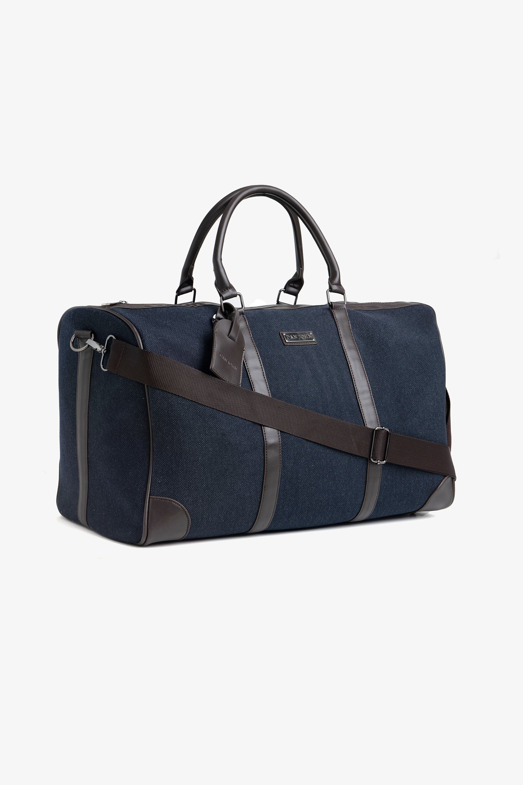 Blue honeycomb fabric holdall