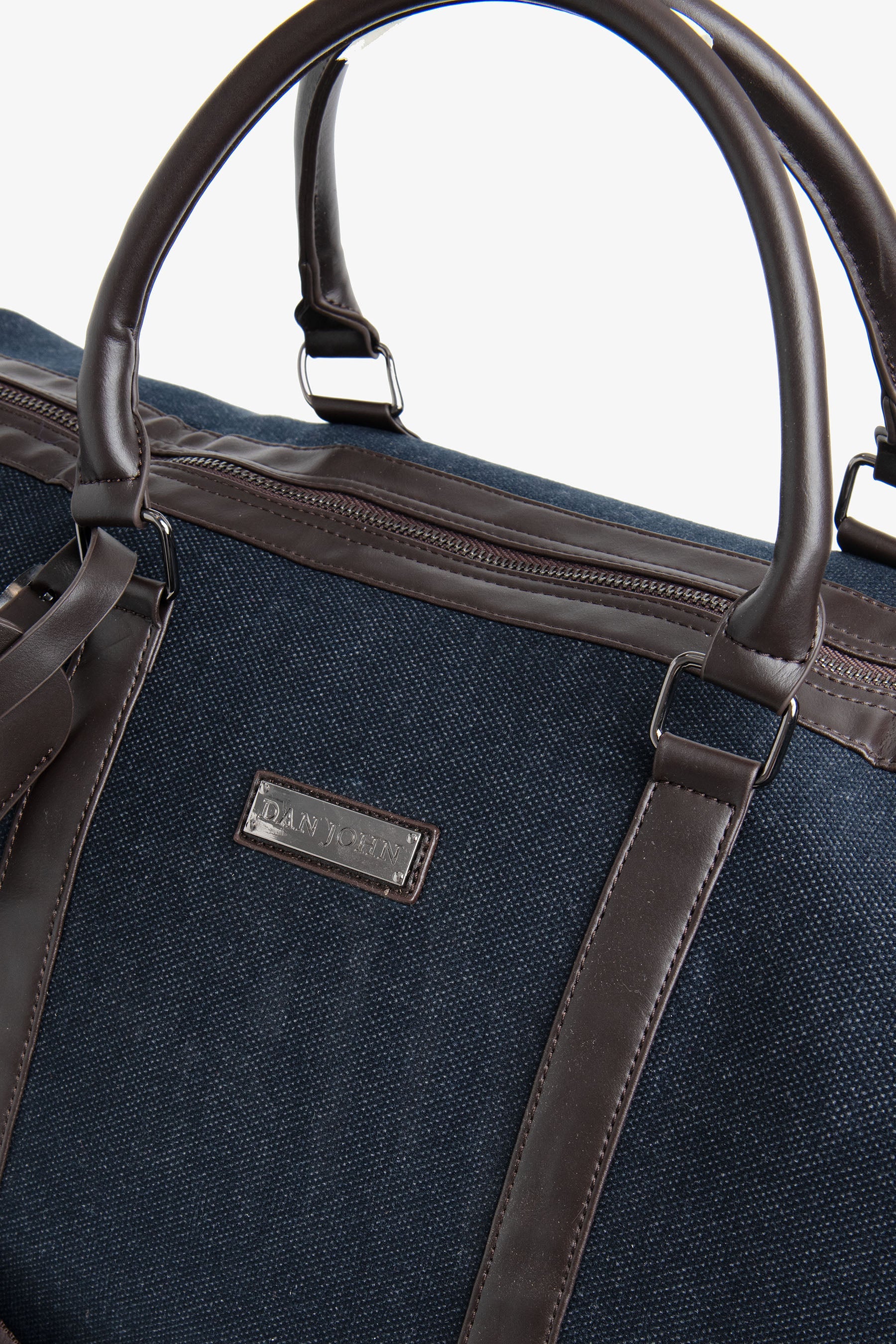 Blue honeycomb fabric holdall