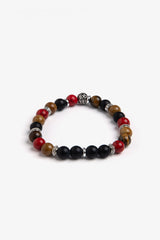 Bracciale perle medie rosso-Dan John