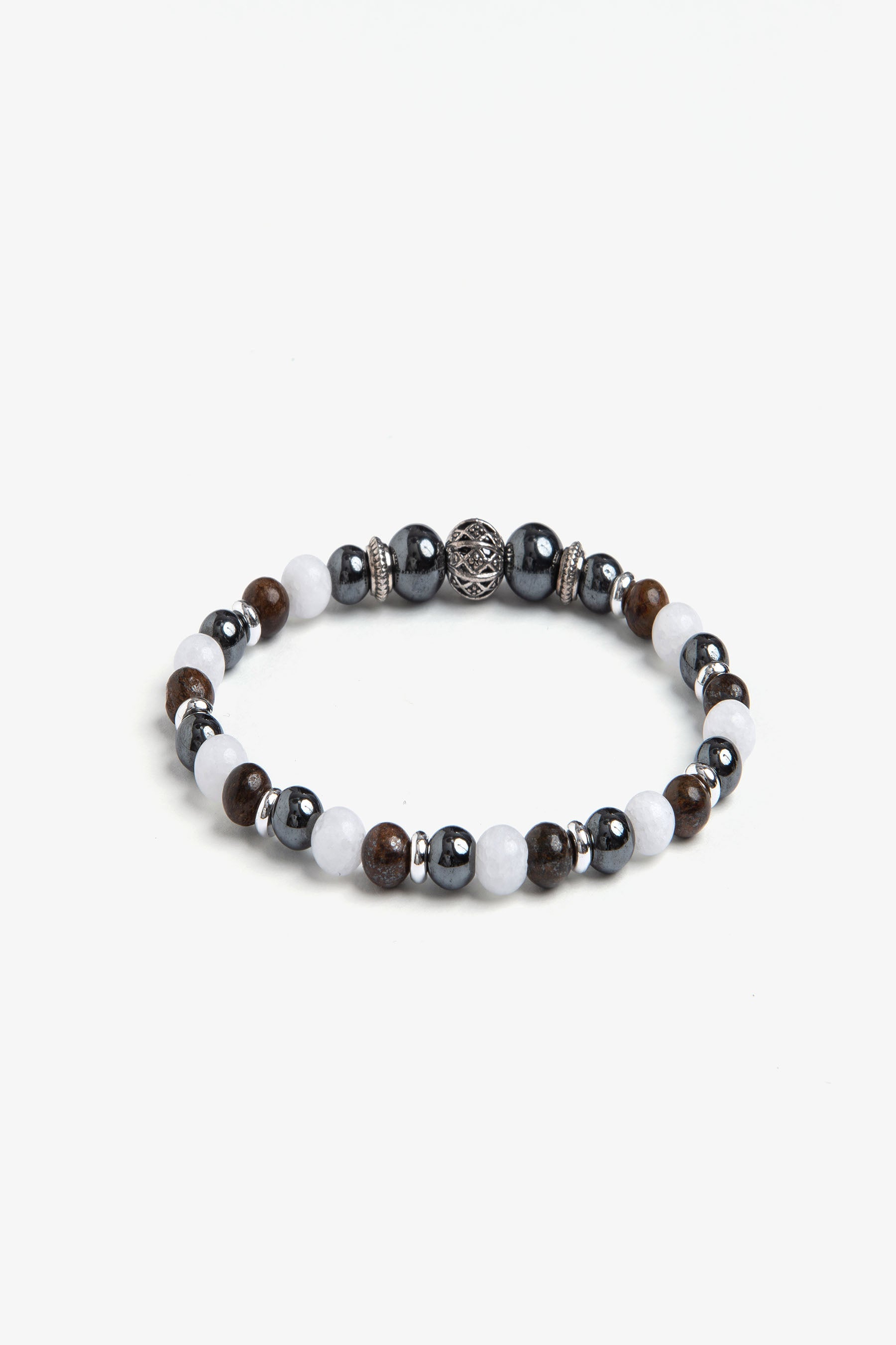 Bracciale perle piccole bianco-Dan John