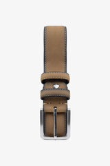 Taupe eco-suede belt