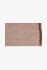 Beige herringbone jacquard scarf