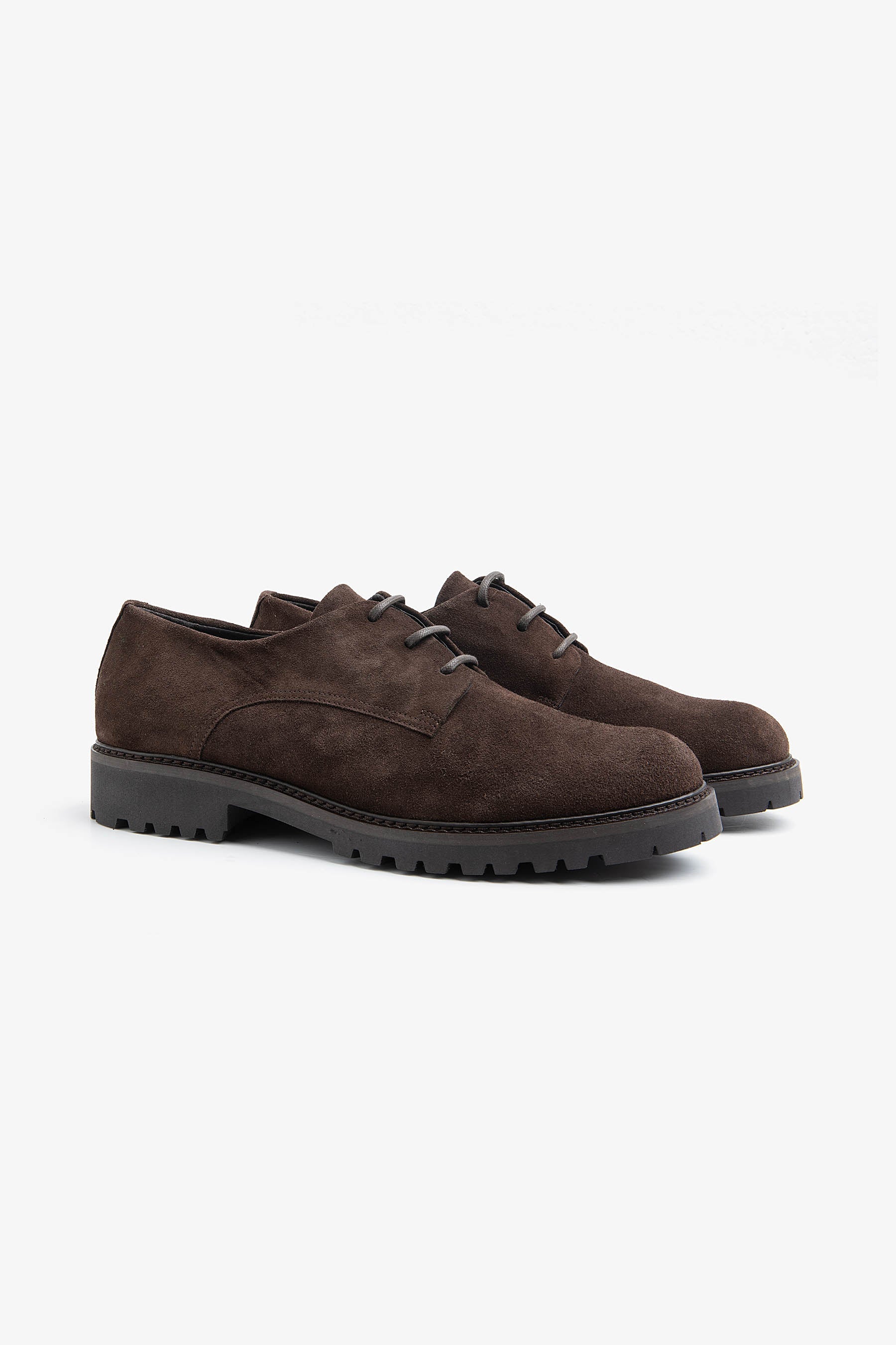 Scarpe derby suede moro-Dan John