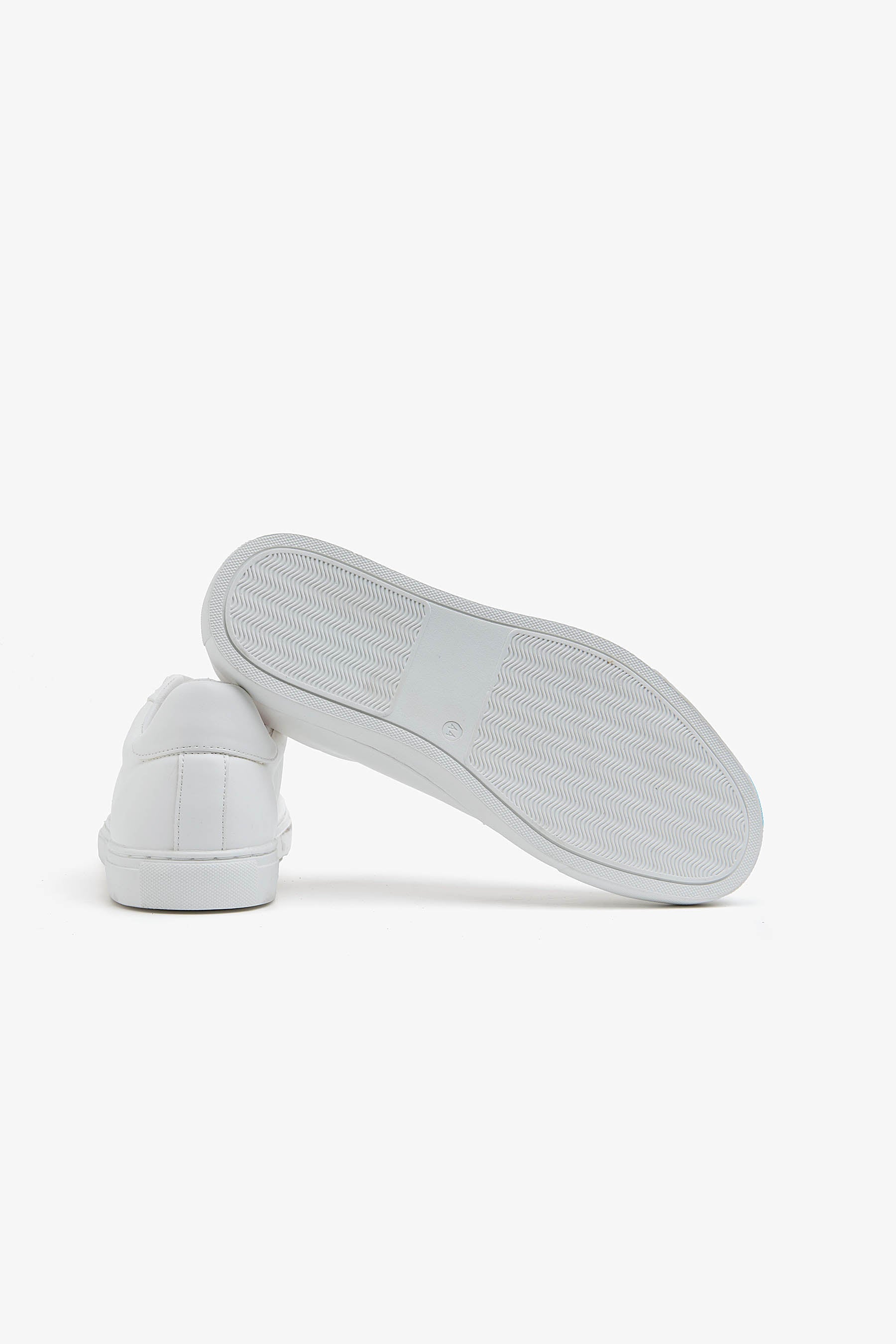 Sneakers in ecopelle bianca-Dan John