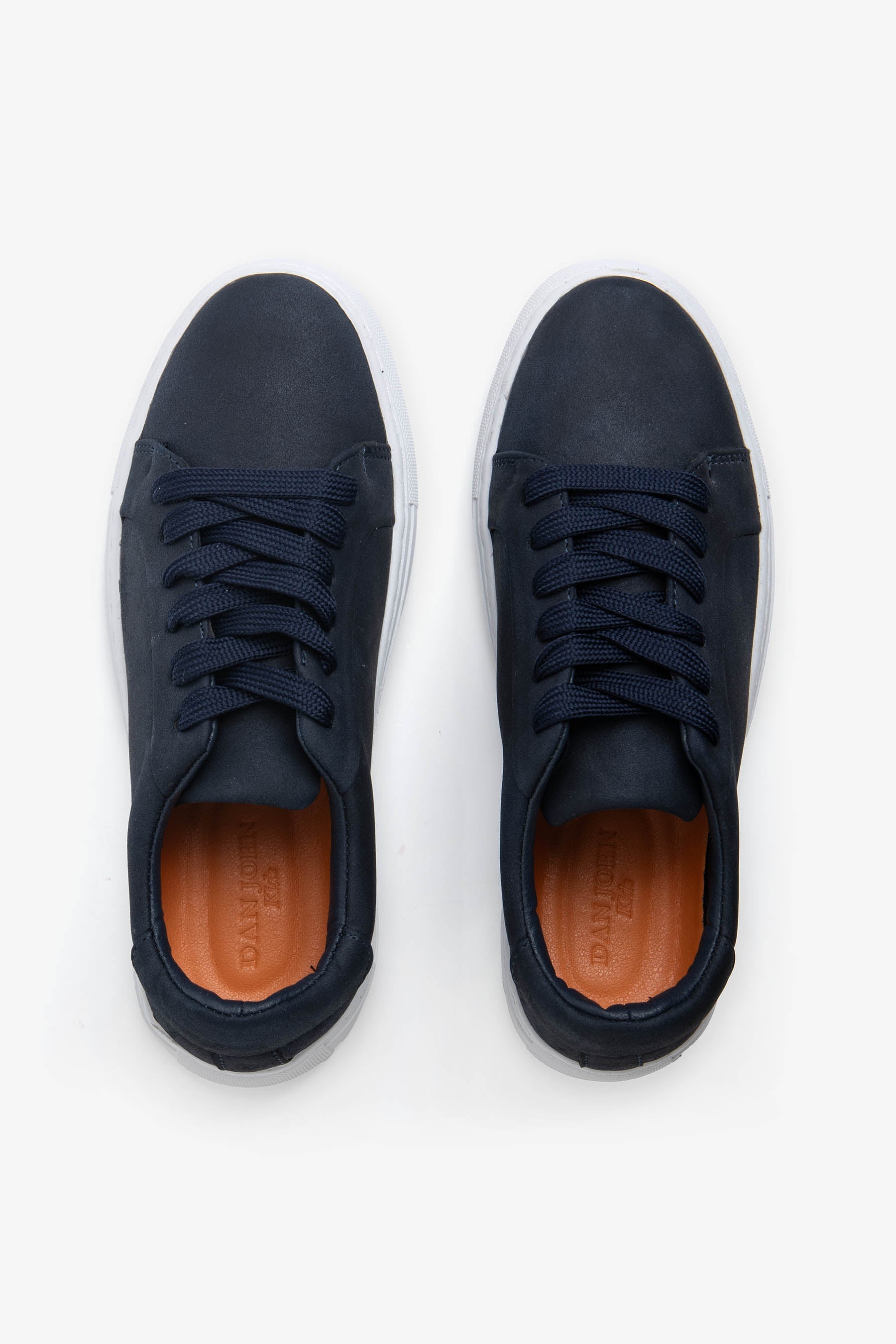 Sneakers in ecosuede blu Kids-Dan John