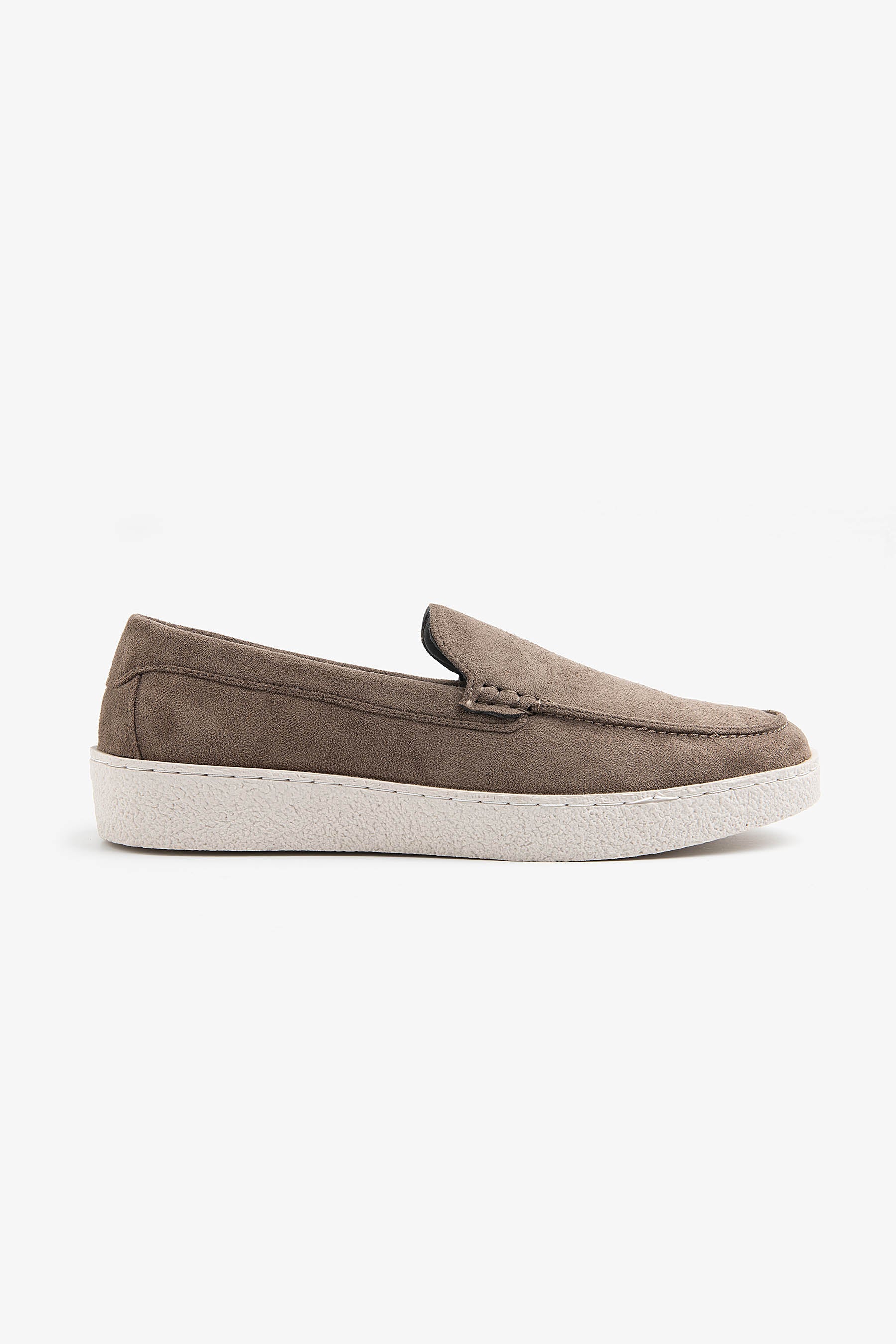 Mocassino ecosuede tortora-Dan John