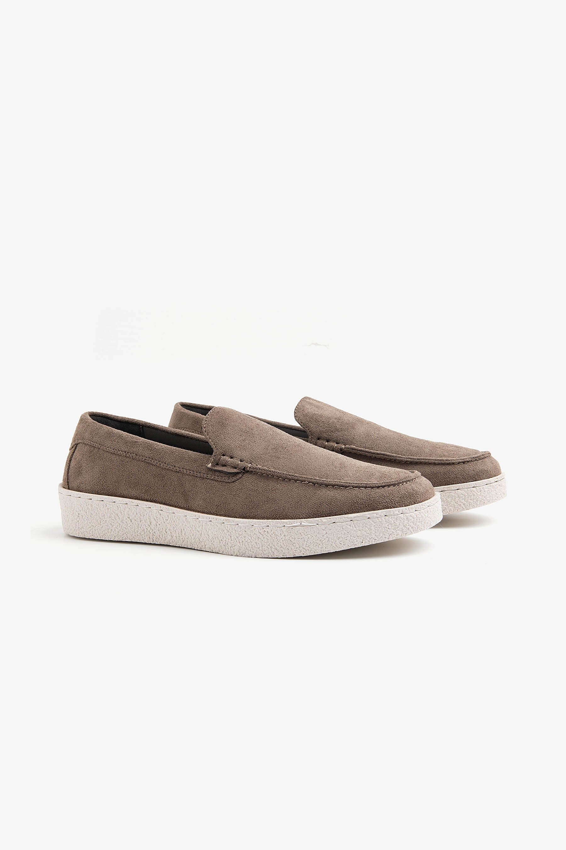 Mocassino ecosuede tortora-Dan John