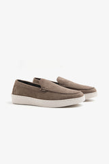 Mocassino ecosuede tortora-Dan John