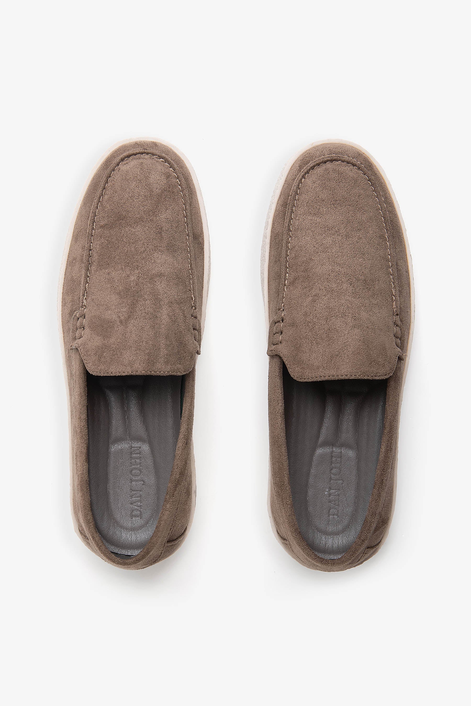 Mocassino ecosuede tortora-Dan John