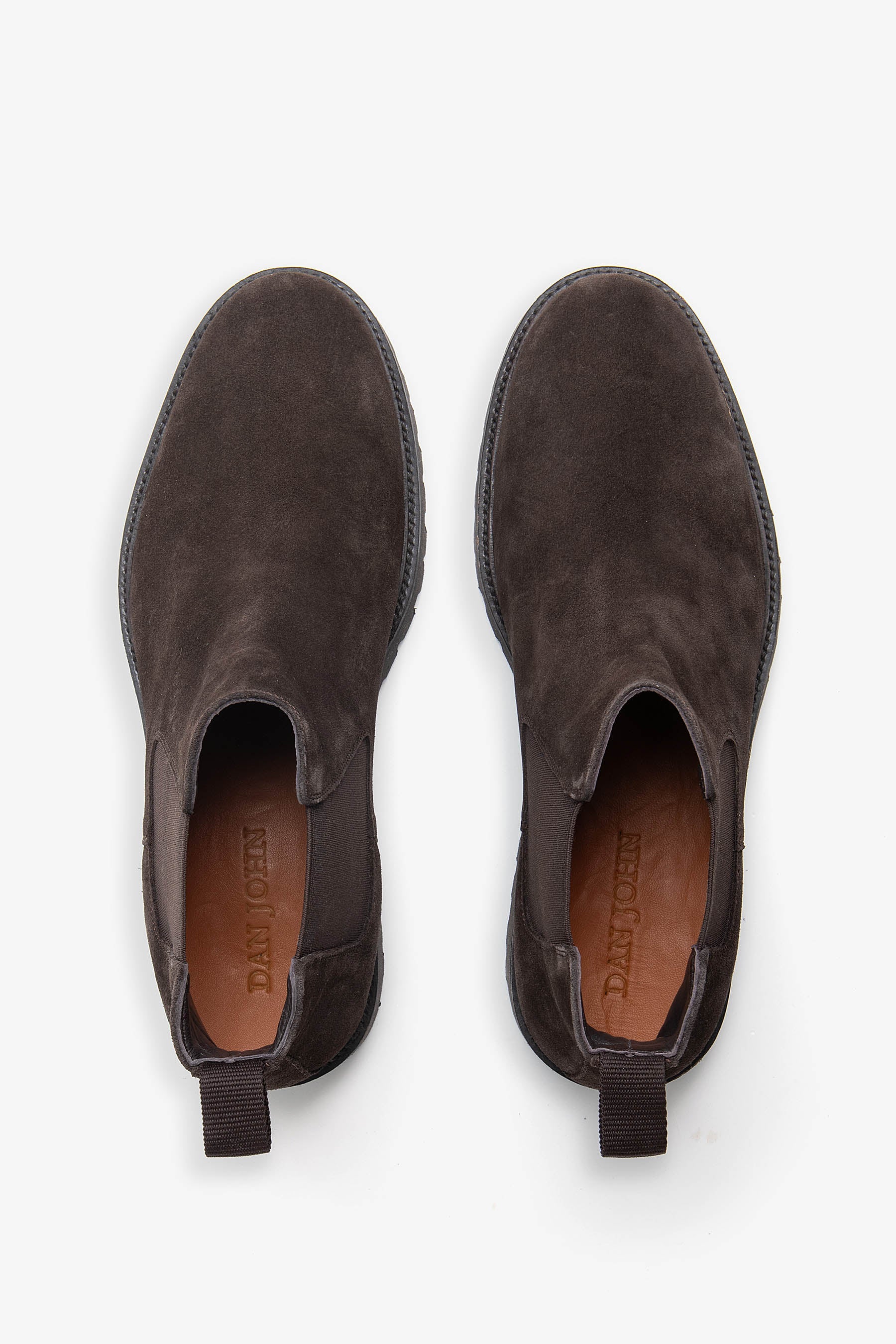 Stivaletto beatles in suede moro-Dan John