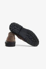 Stivaletto ingegnere suede tortora-Dan John