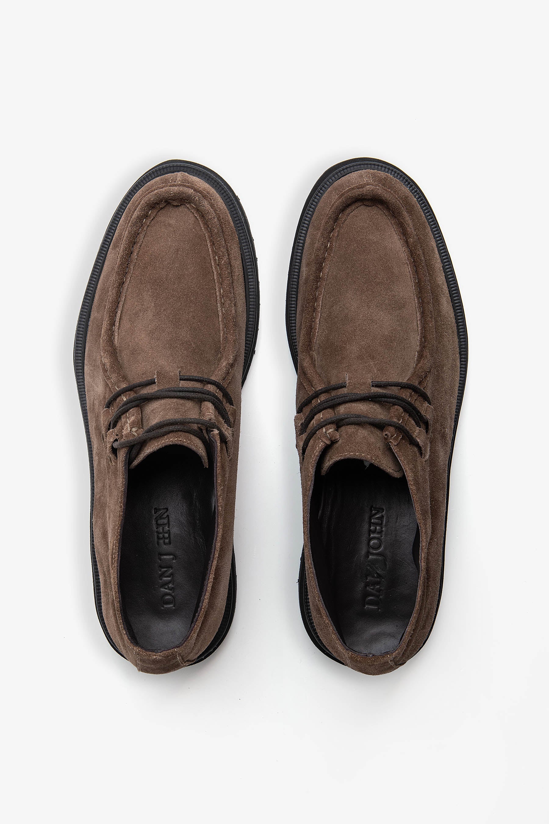 Stivaletto ingegnere suede tortora-Dan John