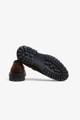 Scarpa da barca in suede cognac-Dan John