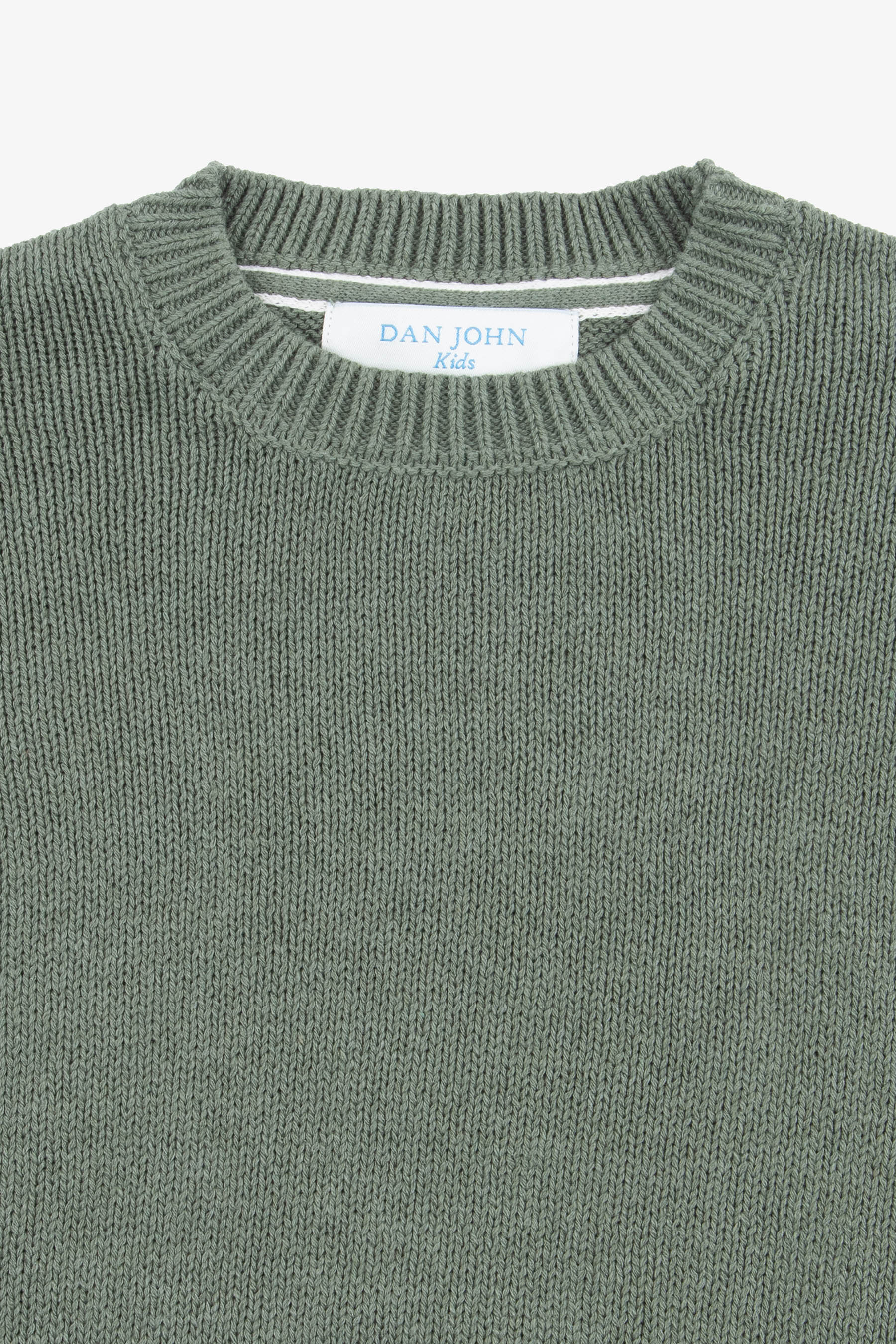Maglia girocollo rasata verde Kids-Dan John