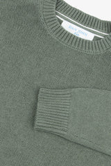 Maglia girocollo rasata verde Kids-Dan John