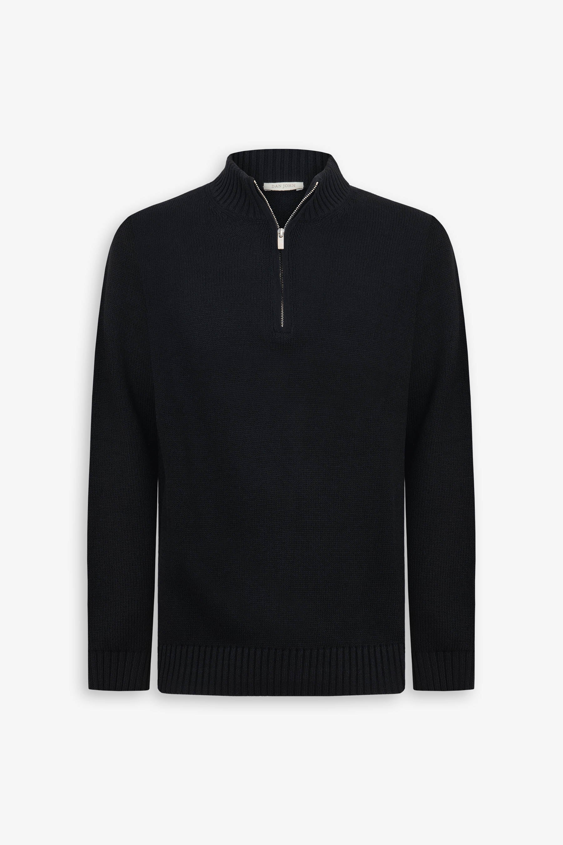Maglia half zip nera-Dan John