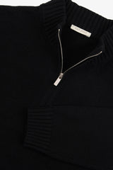 Maglia half zip nera-Dan John