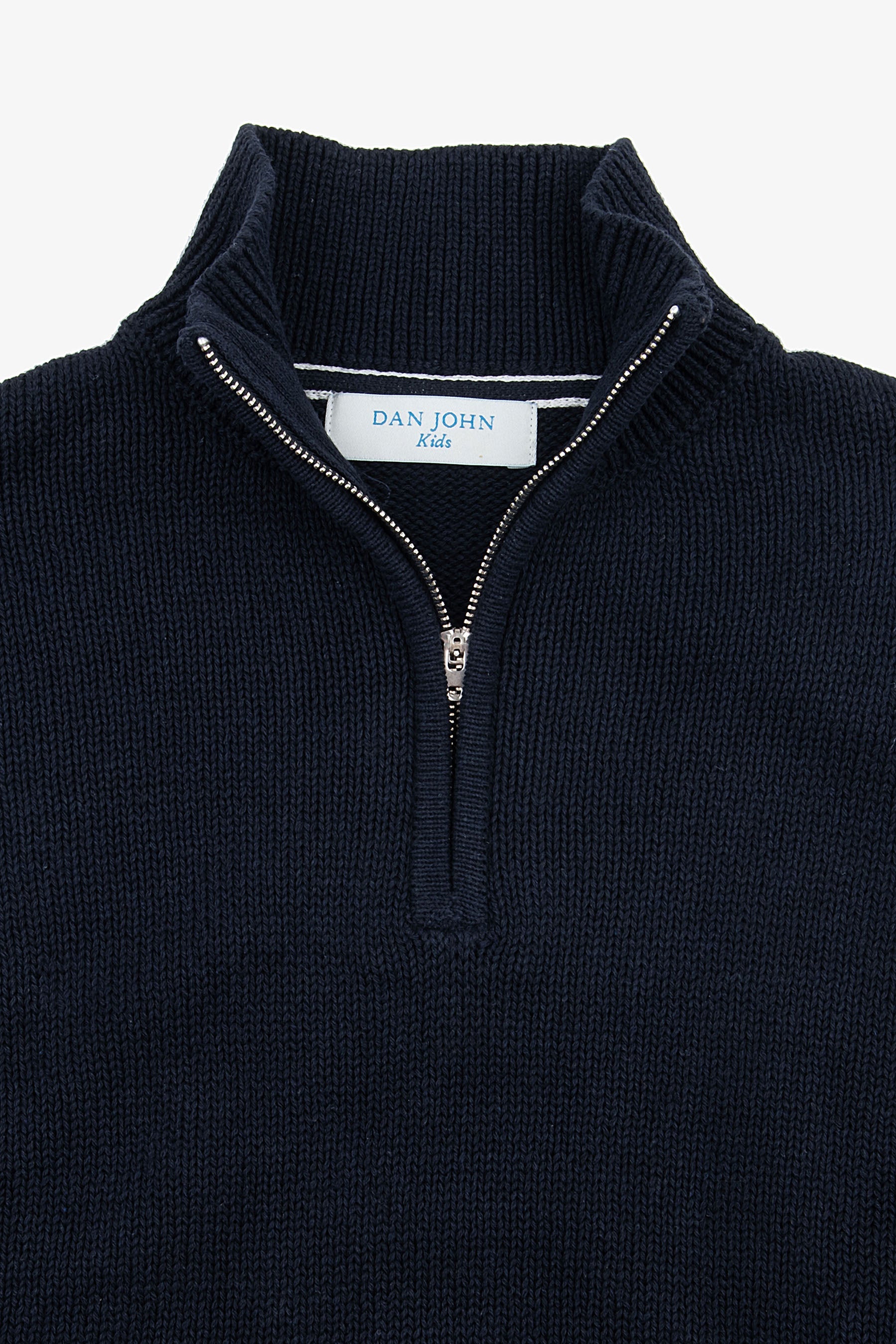 Maglia half zip blu Kids-Dan John