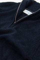 Maglia half zip blu Kids-Dan John