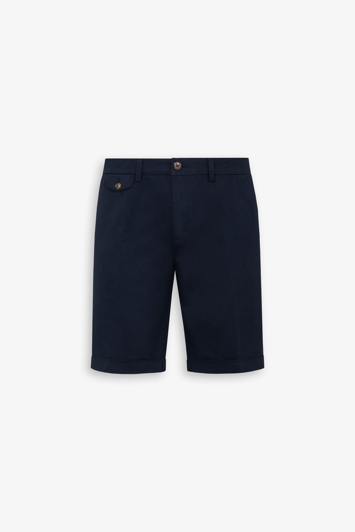 Blue gabardine Bermuda shorts